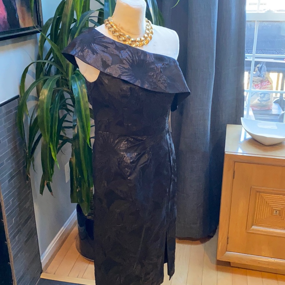 Aidan Mattox Black Dress-Size 6